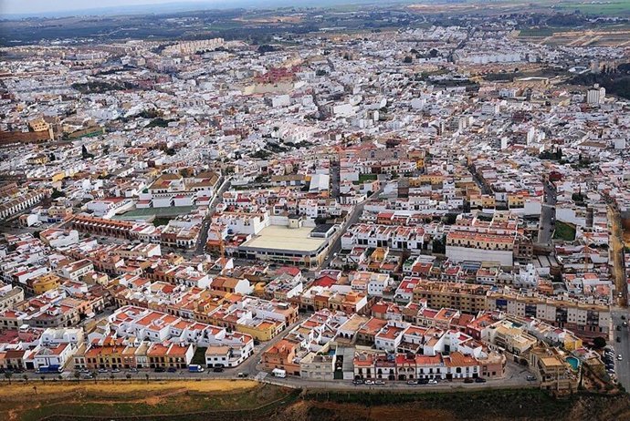 Vista aérea del municipio sevillano