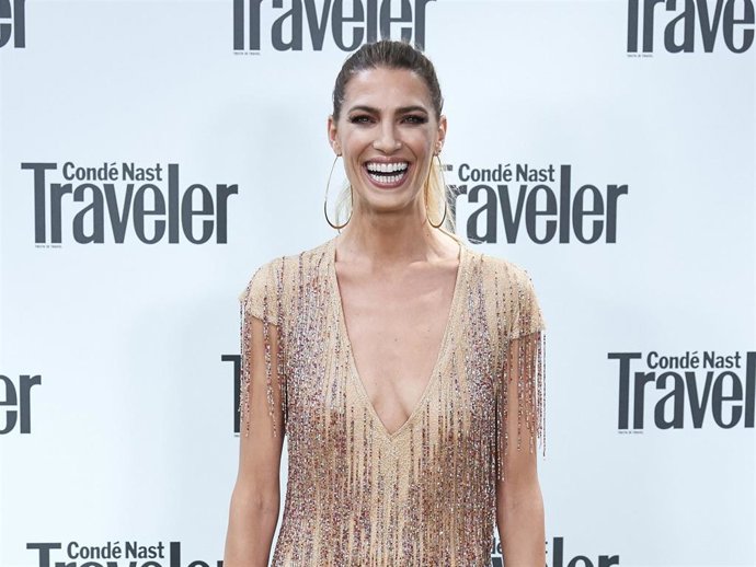 Model Laura Sanchez attends Conde Nast Traveler Awards 2019 at Italian Embassy on June 04, 2019 in Madrid, Spain.