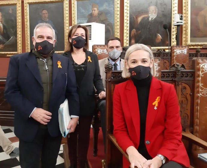 Los miembros del grupo municipal de Cs Palma.