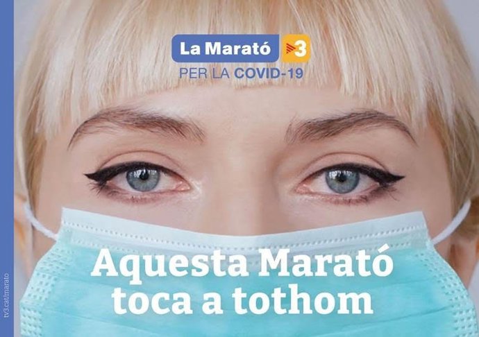 Cartel de La Marató 2020 dedicada al coronavirus
