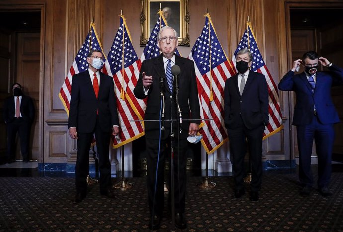 El líder del Partido Republicano en el Senado de Estados Unidos, Mitch McConnell.