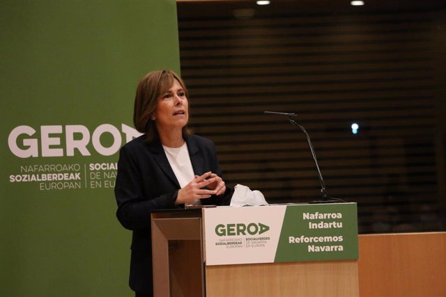 Uxue Barkos, secretaria general de Geroa Socialverdes de Navarra