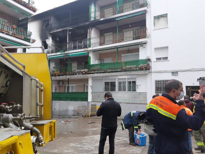 Incendio en El Tiemblo (Ávila).