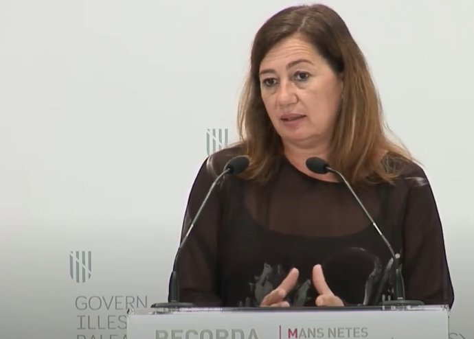 La presidenta del Govern, Francina Armengol. Archivo.