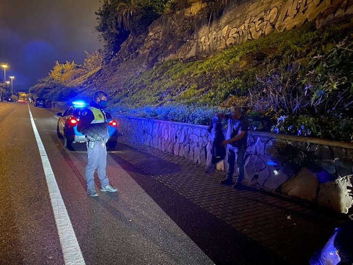 Actuación de la Policía Local de Las Palmas de Gran Canaria