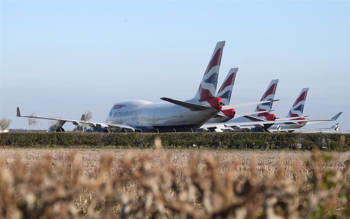 Aviones de British Airways en el Aeropuerto de Bournemouth