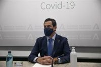 Juanma Moreno: "Andalucía es la CCAA con menor incidencia de Covid en la Península, evitemos que la tendencia cambie"