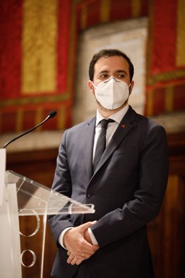 El ministre de Consum, Alberto Garzón. Barcelona, Catalunya (Espanya), 17 de desembre del 2020.
