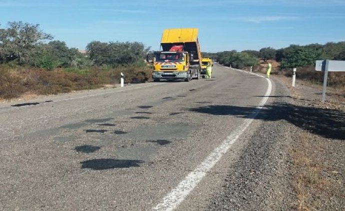 Un tramo de la carretera A-495.