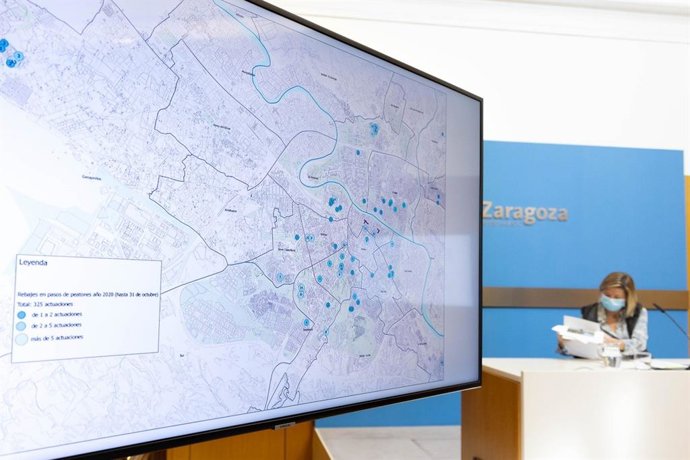 La consejera municipal de Infraestructuras del Ayuntamiento de Zaragoza, Patricia Cavero