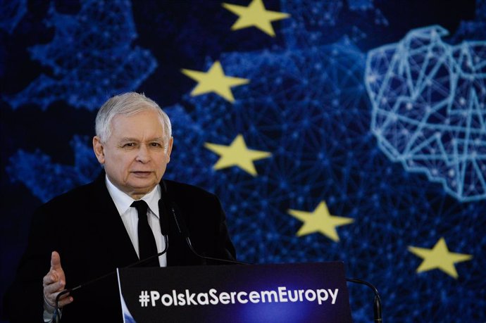 El líder del partido Ley y Justicia, Jaroslaw Kaczynski