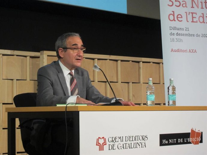 El presidente del Gremi d'Editors de Catalunya Patrici Tixis