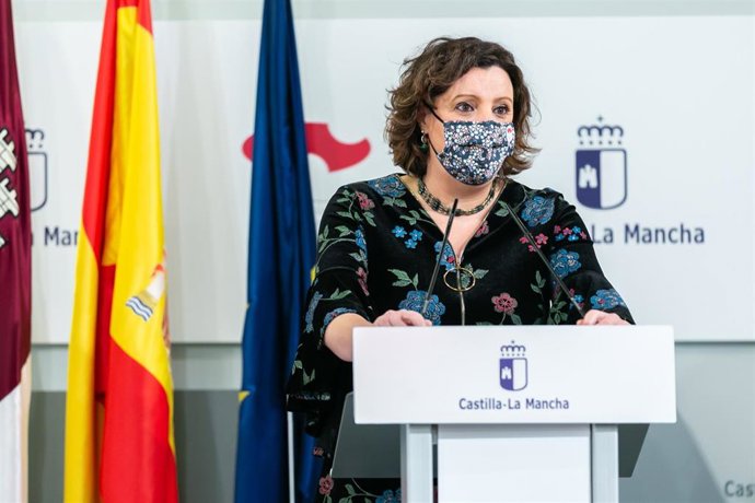 La consejera de Economía, Empresas y Empleo, Patricia Franco, en rueda de prensa.