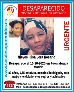 Desaparecida en Fuenlabrada
