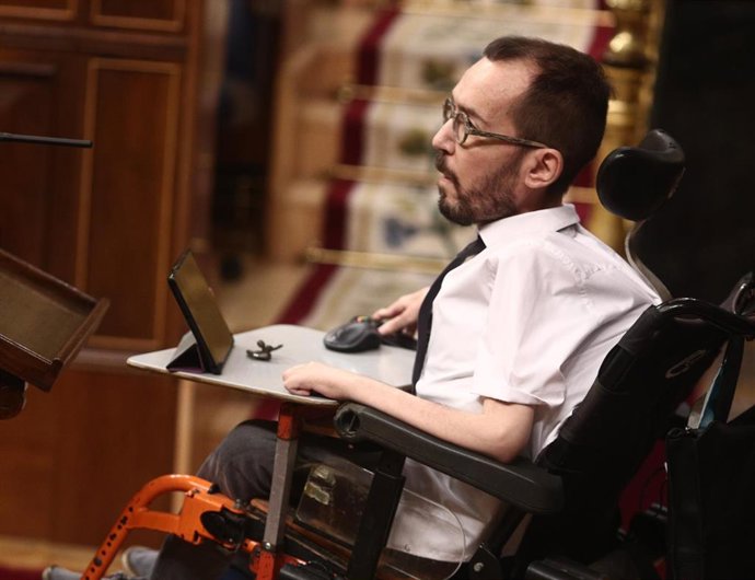 El portavoz parlamentario de Unidas Podemos, Pablo Echenique.