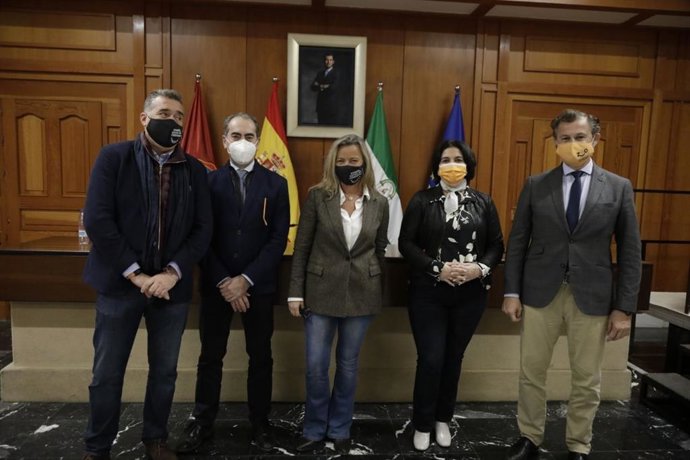 Los ediles de Cs en el Ayuntamiento de Córdoba.