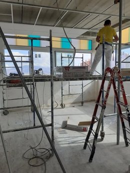 Obras dentro del programa 'Acelera' de la Diputación en Alhama de Almería