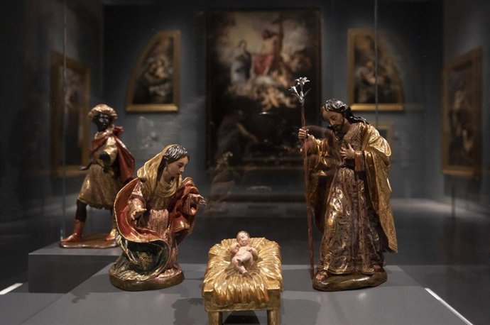 'Nacimiento' de La Roldana en el Museo de Bellas Artes de Sevilla, (Andalucía, España), a 21 de diciembre de 2020.