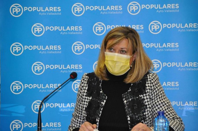La presidenta del Grupo Municipal Popular en el Ayuntamiento de Valladolid, Pilar del Olmo.