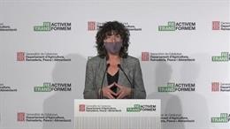 La consellera de Agricultura, Ganadería, Pesca y Alimentación de la Generalitat, Teresa Jord, presenta el Plan de la Alimentación de Catalunya.