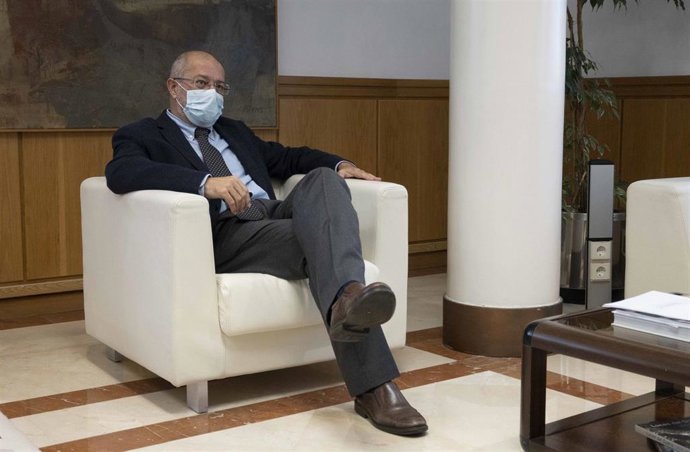 Igea en un momento de la entrevista con EP