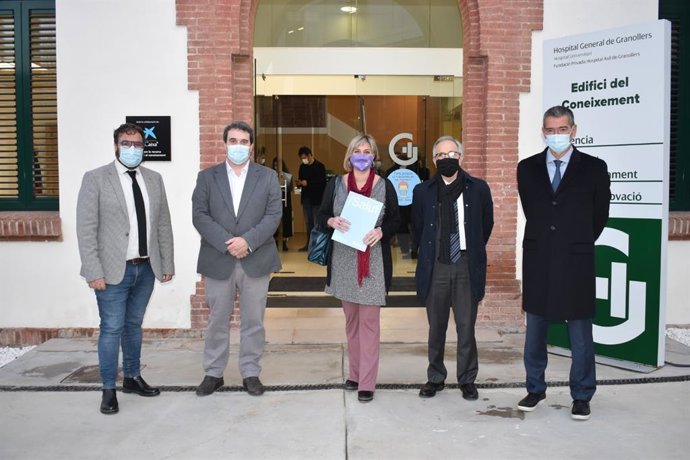 La consellera de Salud Alba Vergés en la presentación del nuevo edificio polivalente del Hospital de Granollers