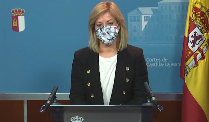 La portavoz del PSOE en las Cortes de C-LM, Isabel Abengózar