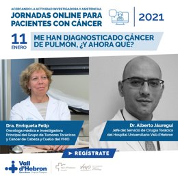 Las jornadas sobre el cáncer serán en línea y empezarán en 2021