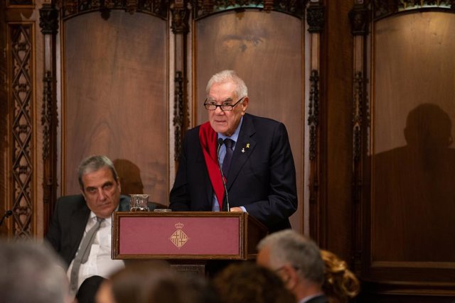El regidor d'ERC Ernest Maragall en el ple de constitució de l'Ajuntament de Barcelona.
