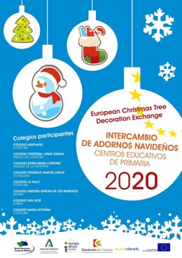Cartel de la iniciativa 'European Christmas Tree Decoration Exchange'