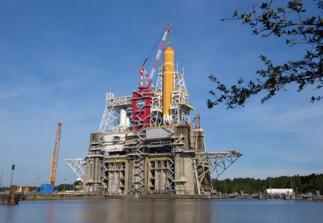 Pruebas del SLS en el Centro Stennis de la NASA