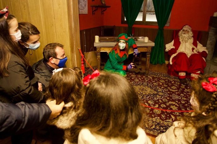 Visitas a la casa de Papá  Noel en el Centro de Historias
