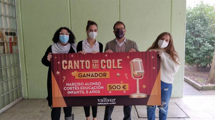 El Colegio Narciso Alonso Cortés, uno de los ganadores del concurso del canciones de Navidad de Vallsur.