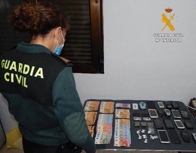 Incautación en la operación en Navas del Madroño