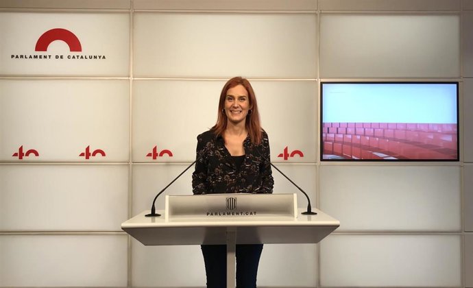 La líder de los comuns en el Parlament, Jéssica Albiach