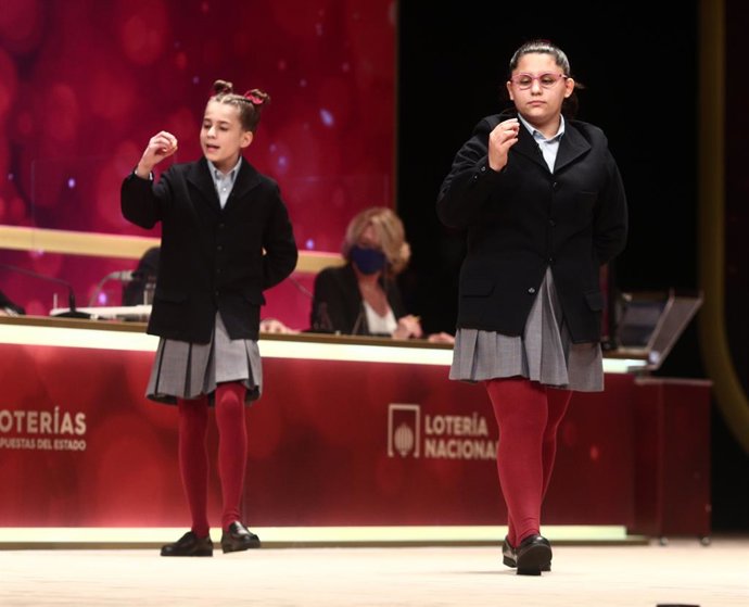 Sorteig Extraordinari de Nadal 2020, al Teatro Real. Madrid (Espanya), 22 de desembre del 2020.