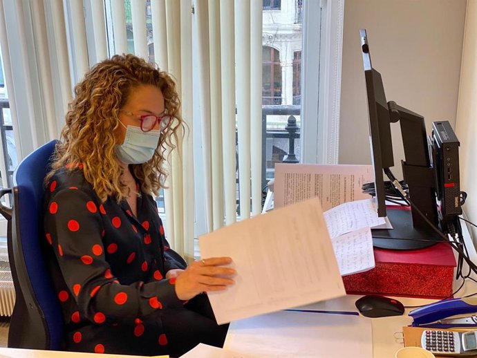 La presidenta del PP de Asturias, Teresa Mallada.