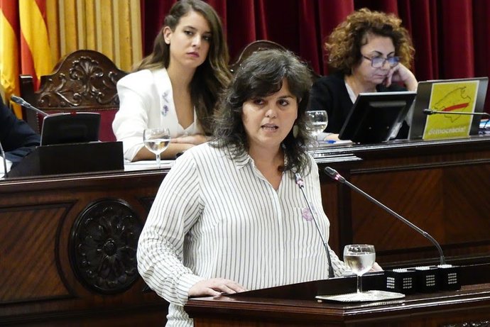 La diputada de Unidas Podemos Cristina Mayor.