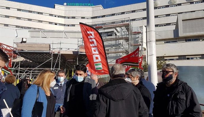 Protesta por el hospital militar