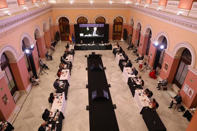 Plano general de los asistentes a la Conferencia Sectorial de Agricultura y Desarrollo Rural, en Madrid (España), a 23 de julio de 2020. (Foto de archivo).