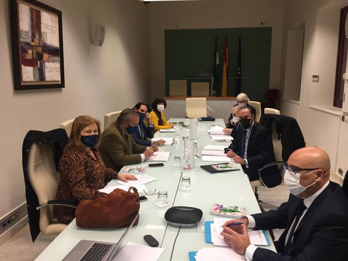 Imagen del encuentro este martes de la comisión mixta de la Consejería de Justicia y el Consejo Andaluz de Colegios de Abogados.