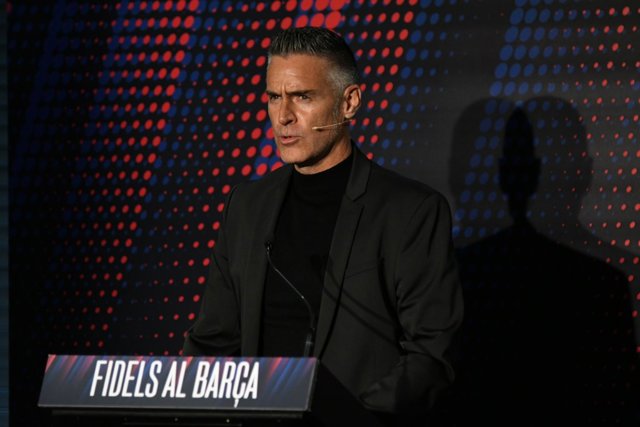 El exjugador del FC Barcelona Lluís Carreras, miembro de la precandidatura de Toni Freixa 'Fidels al Barça' de cara a las elecciones presidenciales de 2021