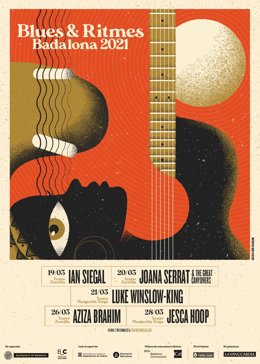 Cartel del Festival Blues & Ritmes de Badalona 2021