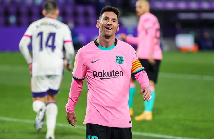 Lionel Messi of FC Barcelona during La Liga football match played between Real Valladolid and FC Barcelona at Jose Zorrilla stadium on December 22, 2020 in Valladolid, Spain.