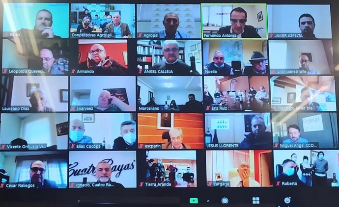 Carnero participa en el encuentro y brindis virtual con las cooperativas