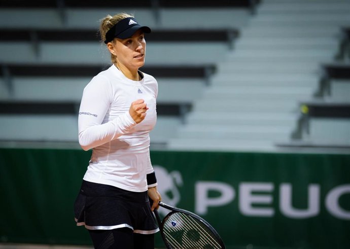 La tenista alemana Angelique Kerber durante el torneo de Roland Garros 2020