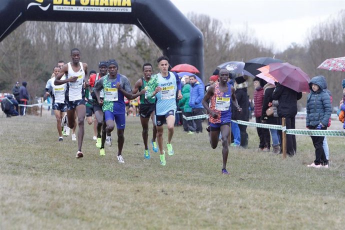 Ouassim Oumaiz, durante el Cross de Soria de 2019
