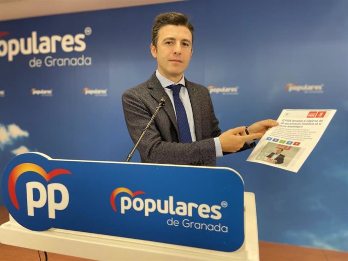 El secretario provincial del PP de Granada, Jorge Saavedra