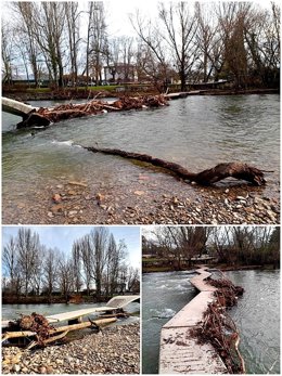 Imagen de las pasarelas en Pamplona.