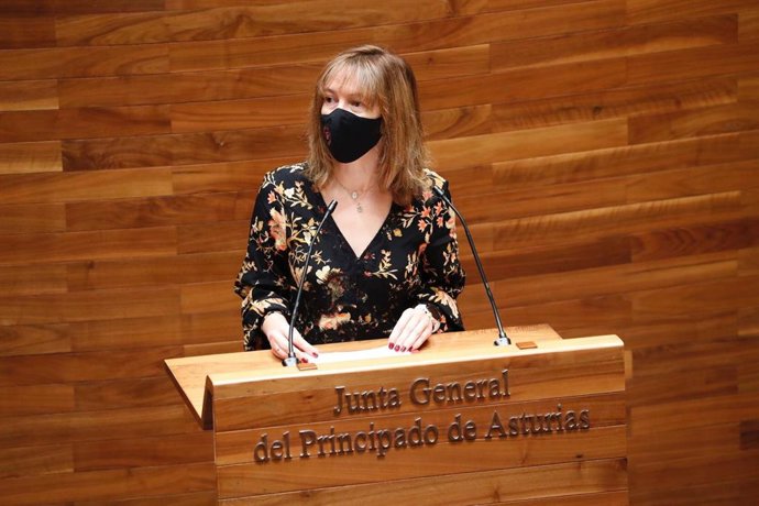La consejera de Hacienda, Ana Cárcaba, interviene en el Debate de Totalidad del presupuesto autonómico de 2021 en la Junta General del Principado de Asturias.